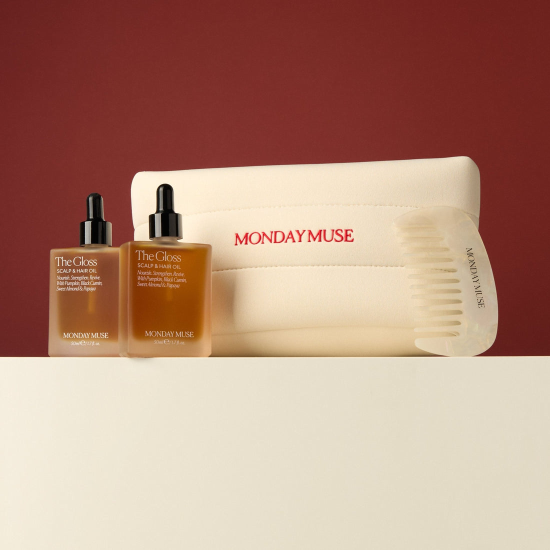 The Gloss Scalp &amp; Hair Oil Ritual Set - Monday Muse