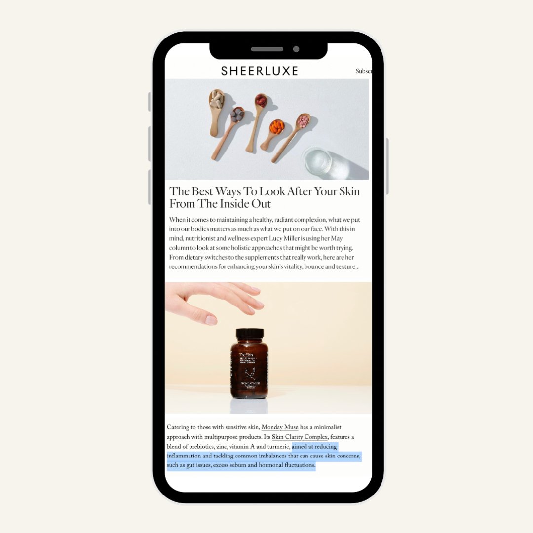 Monday Muse Clarity Complex Hormonal Acne Supplement